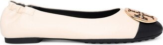 Claire Two-Color Leather Ballet Flats