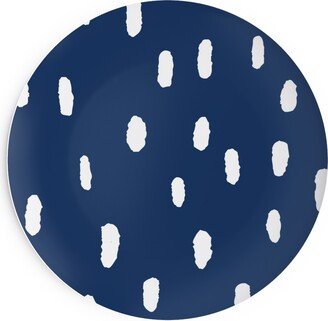 Salad Plates: Confetti Dot - Night Salad Plate, Blue