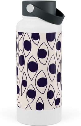 Photo Water Bottles: Eye White - Light Stainless Steel Wide Mouth Water Bottle, 30Oz, Wide Mouth, White