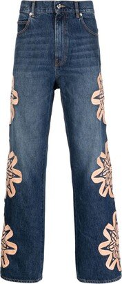 BLUEMARBLE Embroidered bootcut denim jeans