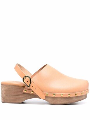 Classic Closed 70mm leather clogs