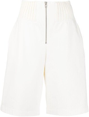 Racer-rib shorts