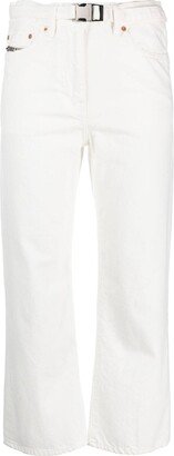 Cropped Straight-Leg Jeans-AJ