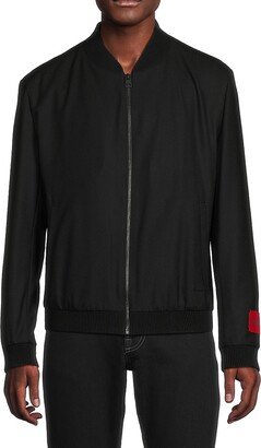 Ukashi Virgin Wool Blend Bomber Jacket