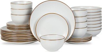 Stone Lain Brasa 32Pc Stoneware Dinnerware Set-AA