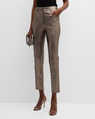 Rue Faux Leather Skinny Pants-AB