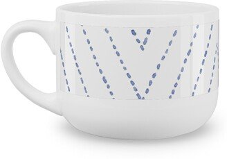 Mugs: Painted Diamond Dash Latte Mug, White, 25Oz, White