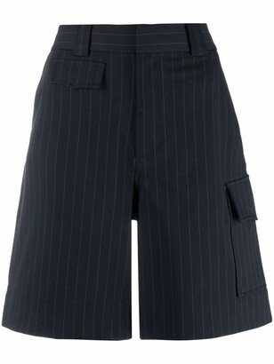 Pinstriped Tailored Shorts