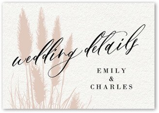 Enclosure Cards: Lovely Silhouettes Wedding Enclosure Card, Beige, Matte, Signature Smooth Cardstock, Square