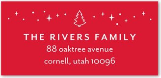 Address Labels: Simple Seasonal Icons Address Label, White, Address Label, Matte