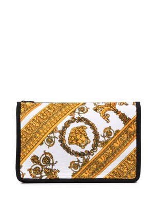 Baroque print wash bag