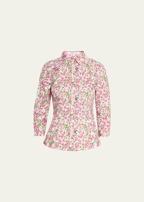 Floral Print Classic Button-Front Shirt