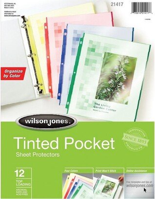 Wilson Jones Tinted Pocket Sheet Protectors W21417