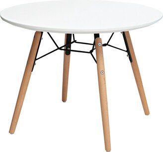 2xhome White Round Kids Table