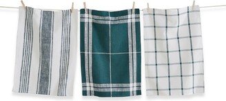 tagltd tag Tag Classic Dishtowel Set of 3 Dark Green