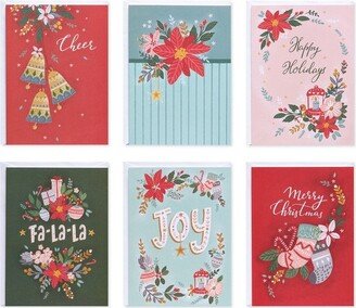 American Greetings 48ct Assorted Boxed Holiday Greeting Card Pack