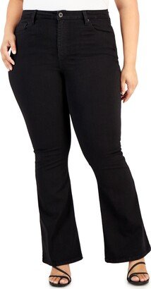 Trendy Plus Size High Rise Flare-Leg Jeans