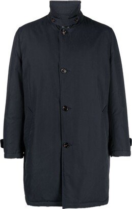 Single-Breasted Cotton-Blend Coat