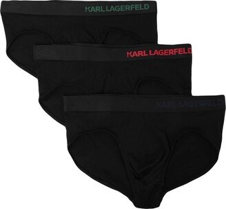 Hip Logo Brief (pack Of 3) Brief Black