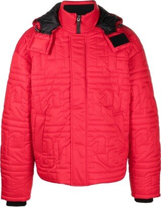 Quilted-Logo Puffer Jacket