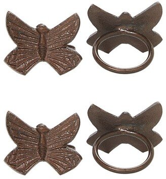 Vibhsa Butterfly Napkin Rings Set of 4