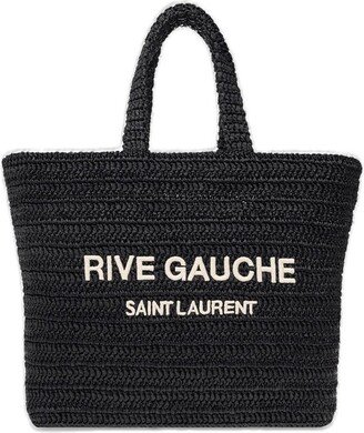 Rive Gauche Embroidered Tote Bag