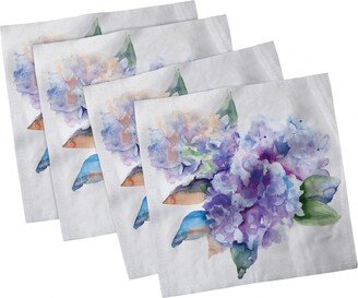 Watercolor Set of 4 Napkins, 12