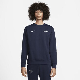 England Club Men's Soccer Pullover Crew in Blue