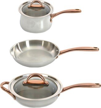 Ouro 18/10 Stainless Steel 5 Piece Cookware Set