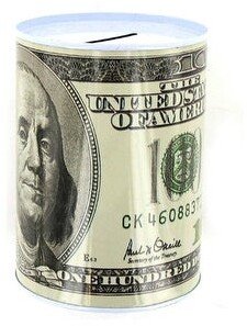 20, 50, 100 Dollar Bill Tin Money Bank - Pack of 24 - 14