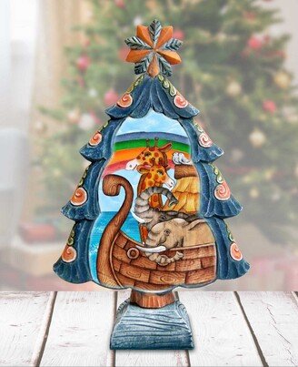 G.DeBrekht Noah's Ark Tree Handcrafted Christmas Figurine