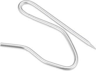 Unique Bargains Curtain Hooks Clips Pin-On Drapery Hooks Silver Tone 120 Pcs - 120 Pack