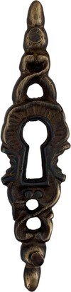 Vertical Cabinet Door Key Hole - Hand Highlighted Bronze