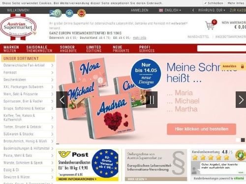 Austriansupermarket.com Promo Codes & Coupons