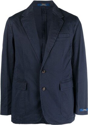 Single-Breasted Button Blazer-AB