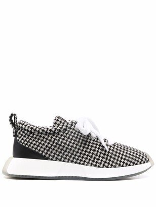 Houndstooth Low-Top Sneakers