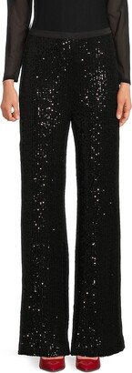 Zora Sequin Wide Leg Pants