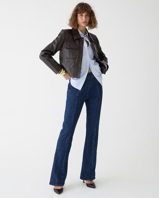 Petite skinny flare jean in Night Sky wash