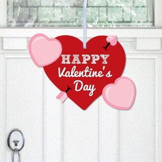 Big Dot Of Happiness Conversation Hearts - Hanging Valentine's Day Outdoor Front Door Decor - 1 Pc