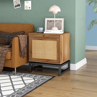 Natural Rattan door nightstand