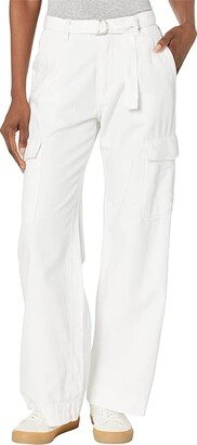 Zoie Wide Leg Relaxed Vintage in White Cargo (White Cargo) Women's Jeans