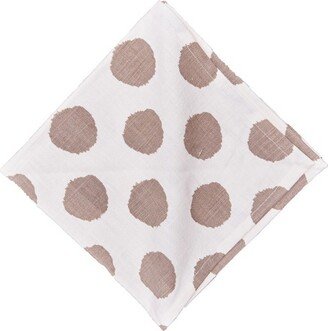 carol & frank Dot Dune Brown Napkin Set of 6