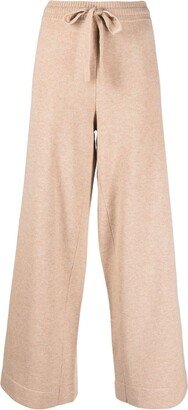 Frederique wide-leg knitted trousers