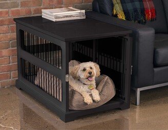 Slide Aside Dog Crate & Kennel End Table