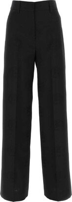 High-Rise Wide-Leg Trousers-AA