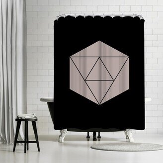 71 x 74 Shower Curtain, Geometric Art 21 by Pop Monica