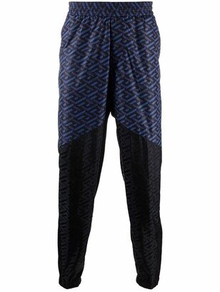 Panelled Logo-Print Track Pants