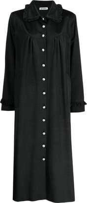 Button-Down Cotton Midi Dress