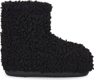 Icon Low Faux Fur Boot in Black