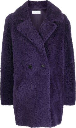 Shearling Double-Breasted Coat-AA